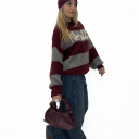 maglione con scritta ricamata no vabbe